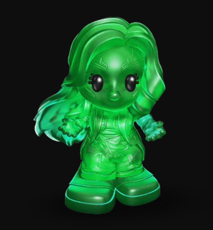 Woolworths Disney Ooshies - Marvel Gammora Glow in the Dark