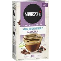 Nescafe Coffee Sugar Free Mocha Sachets 10 Pack