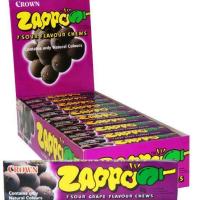 Zappo Sour Grape Flavour Chew Candy 26g X 60 Units