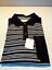 Men Polo Shirt L Large Black and White ***Brand New - Emerson