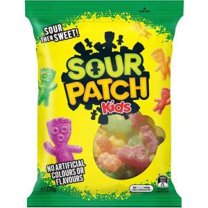 The Natural Confectionery Co. Sour Patch Kids Gummies 220g bag